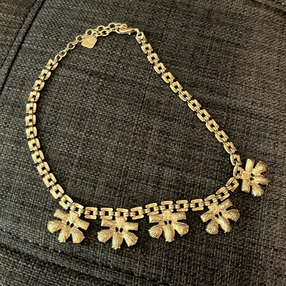Max & Zoe Gold and Crystal Bib Necklace - Picture 14 of 15